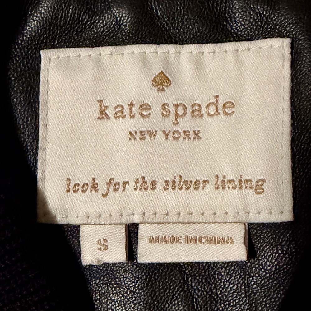NWOT Kate Spade Leather Jacket - Picture 7 of 15